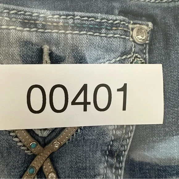 Miss Me Boot Women’s Size 27 Cotton Light-Blue Low Rise Jeans M3444B55 - Picture 15 of 15